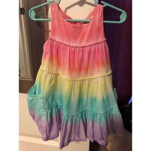 Baby girl pastel tye dye dress